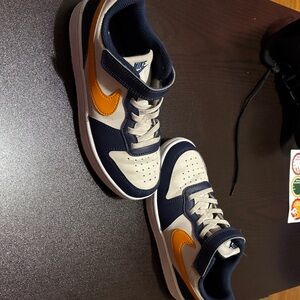 Nike Navy and Orange Athletic Shoes